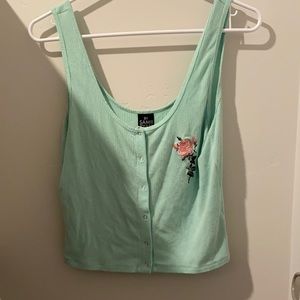 Blue cropped tank